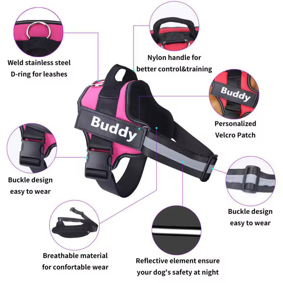Personaliserat Hundsele - 7-15 / 14-20 / 20-35kg