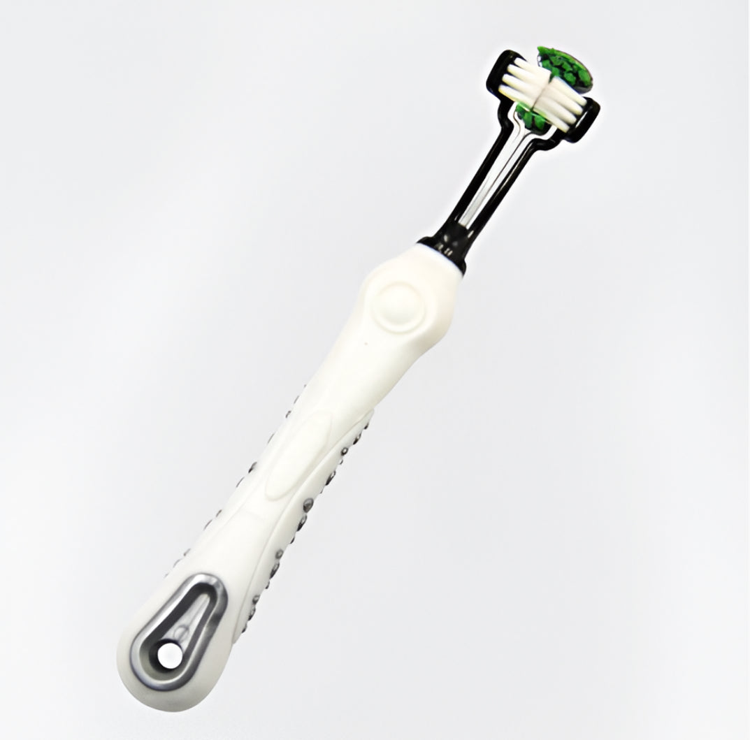 TripleBrush (Tre Sidig Hund Tandborste)