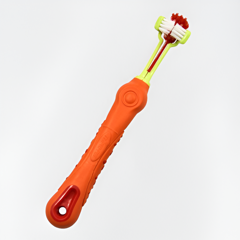 TripleBrush (Tre Sidig Hund Tandborste)