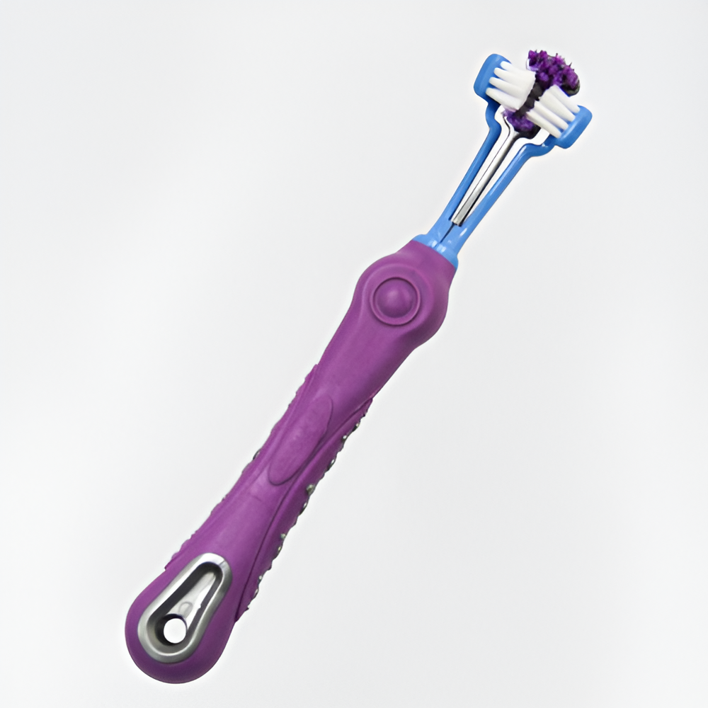 TripleBrush (Tre Sidig Hund Tandborste)